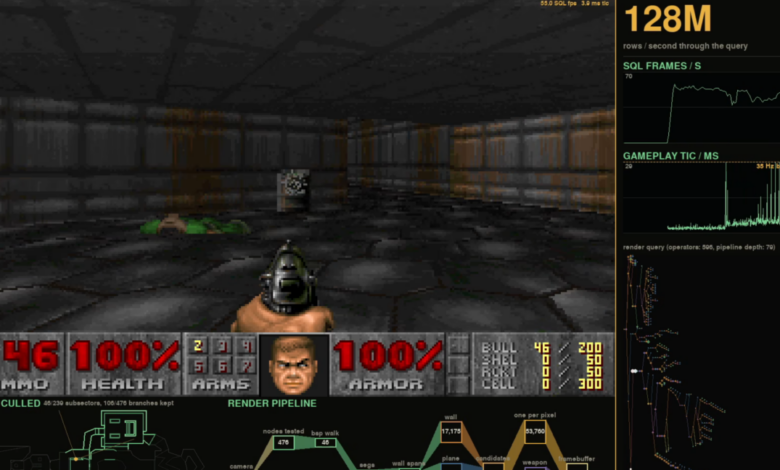 اجرای Doom در SQL
