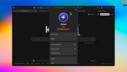 مرورگر Orion لینوکس