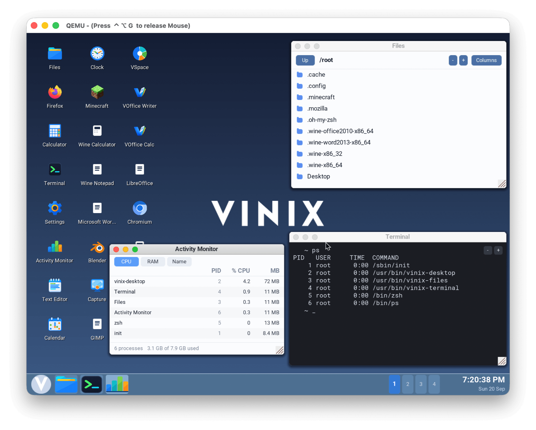 سیستم‌عامل Vinix - سیستم‌عامل جذاب Vinix؛ لینوکس نیست ولی داگر و بازی‌ها رو اجرا می‌کنه!