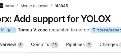 Mesa NPU YOLOX