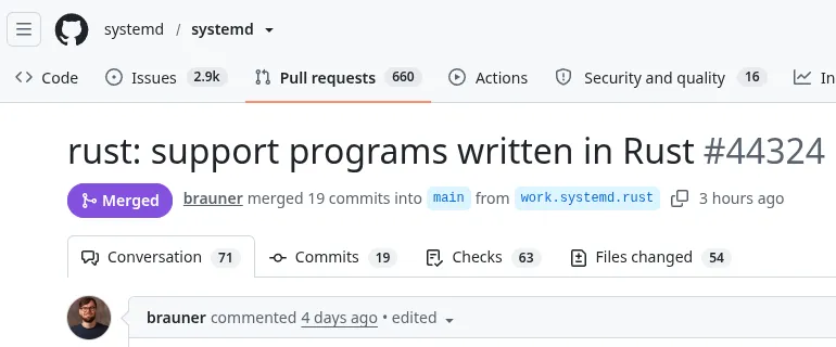 systemd Rust